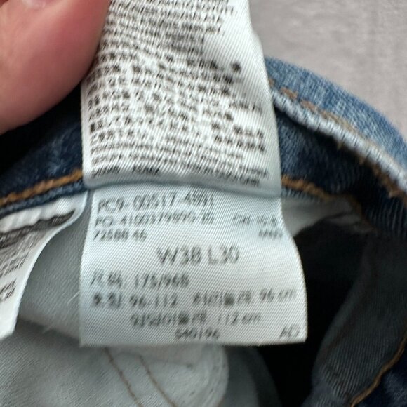 Levis 517 Jeans Mens 38x30 (36x29) Blue Medium Wash Bootcut Western Rodeo Cowboy - Picture 6 of 12